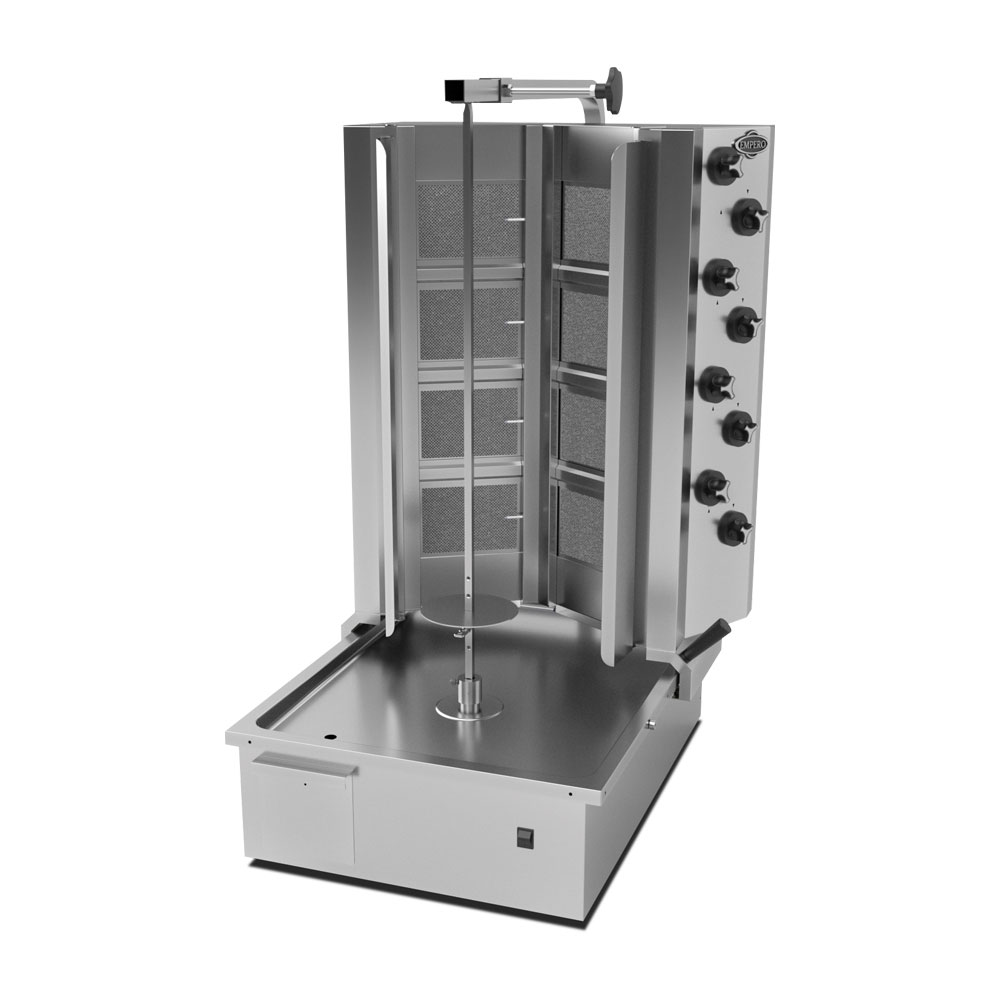 Gas Shawarma Machines V Type (Motor at Bottom)