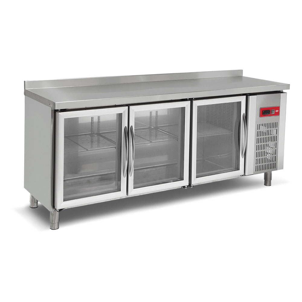 Counter Type Refrigerators with Glass Door (Fan Cooling)