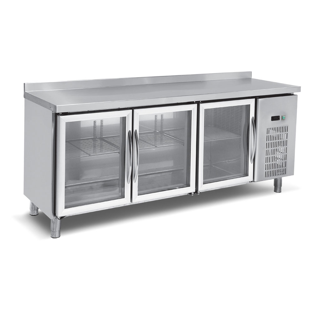 Counter Type Refrigerators with Glass Door (Fan Cooling)